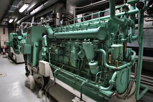 Dieselgeneratorer leverede strøm til anlægget - Foto: Lars Horn