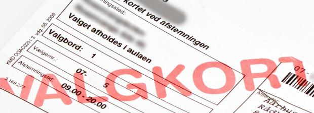 Billede af valgkort