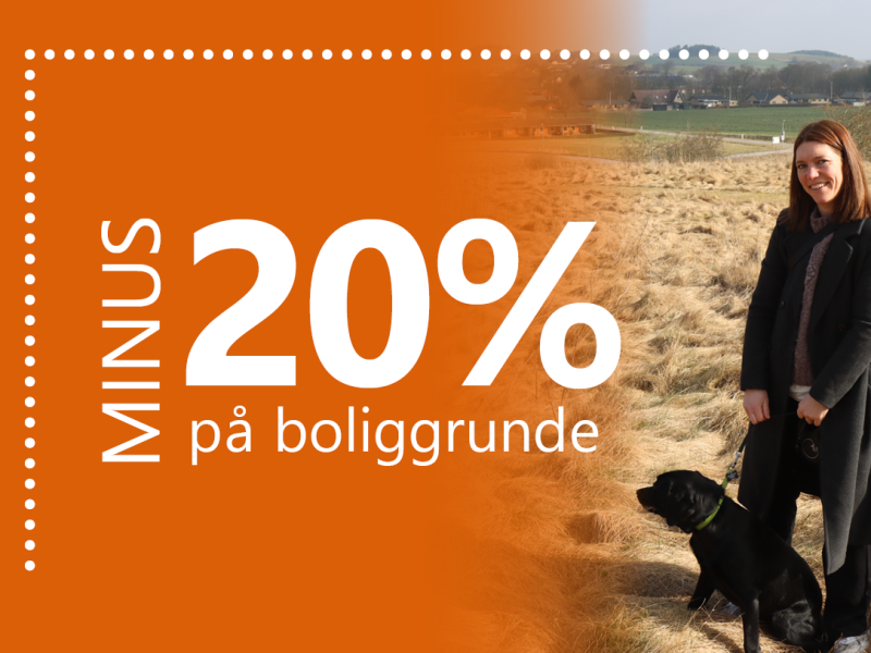 Minus 20 % på boliggrunde i maj